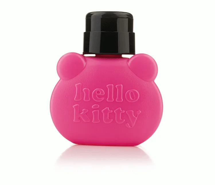 Hello kittly style empty pump UV gel polish nail art polish remover cleaner bottle 180ml