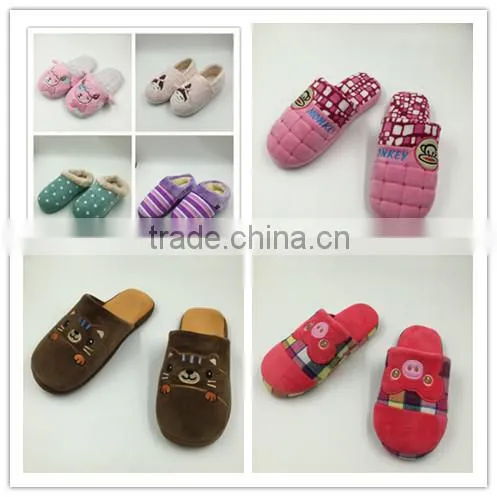 The beat price High quality Comfortable Warm baby cute girls Winter Slippers hot sale