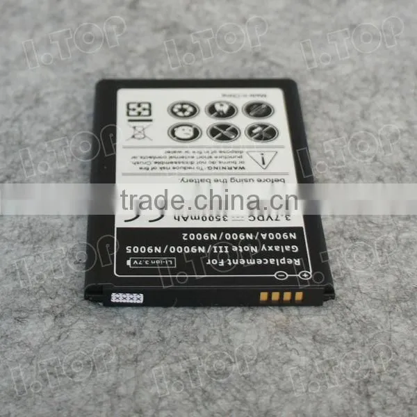 For Samsung Galaxy NOTE 3 N9000 N9100 battery,3.7V 3500mAh, Made in china
