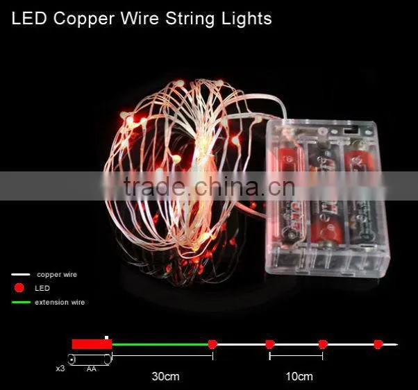 Cheaper price outdoor lights for party copper led string light