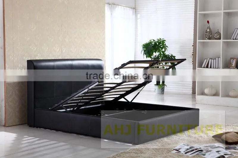 hydraulic lift up storage bed, storage bed frame with gas lift, storage bed hinge mechanism with gas strut
