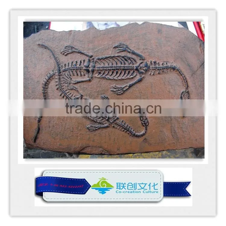 Dinosaur fossil replica for dinosaur museum educational sample