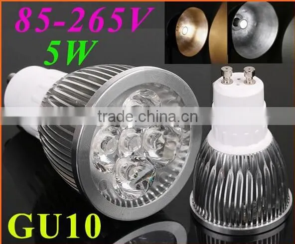 85~265V 5W GU10/E27/G5.3 LED lamp light Spotlight White/Warm whiteLed Lighting