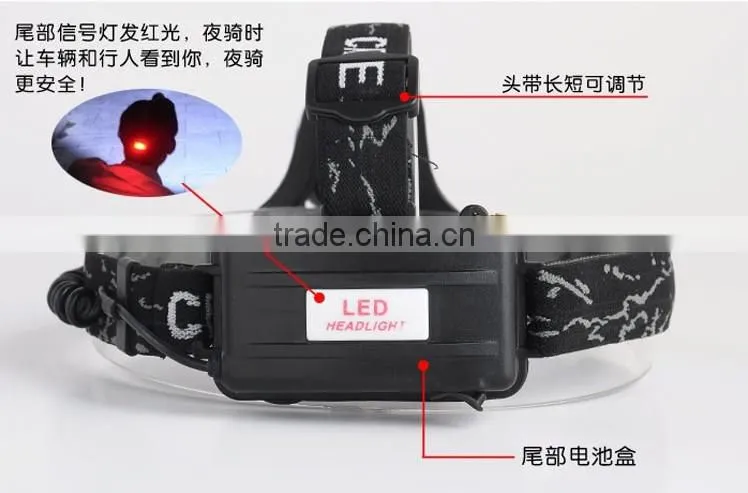 A-OK Hot sell 10W 3000lumens CR EE XM-L2 T6 waterproof led head lamp, High power rechargeable headlight