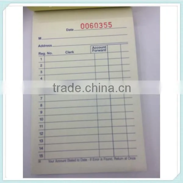Cheap Book Printing, China Supplier Invoice Duplicate Form Alibaba China Book