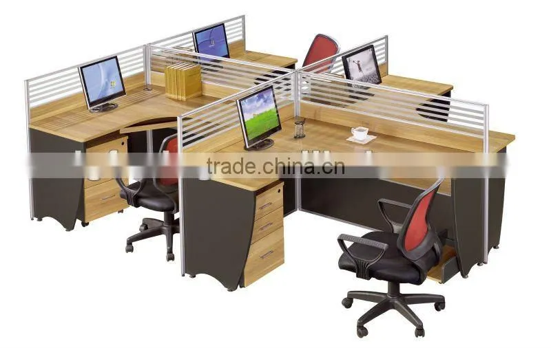 office furniture partition material with aluminum partition office desk