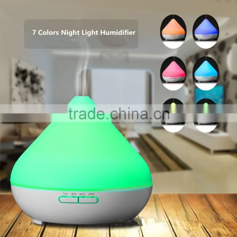 5 In 1Aromatherapy Diffuser With Multi-function Humidifier Air Purifier Ionizer And LED Color Changing Night Light