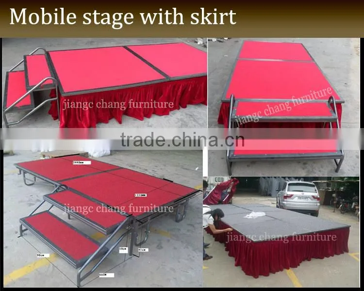 1.22*2.44m Cheap Hot Sell Mobile Portable Church Stage JC-P13