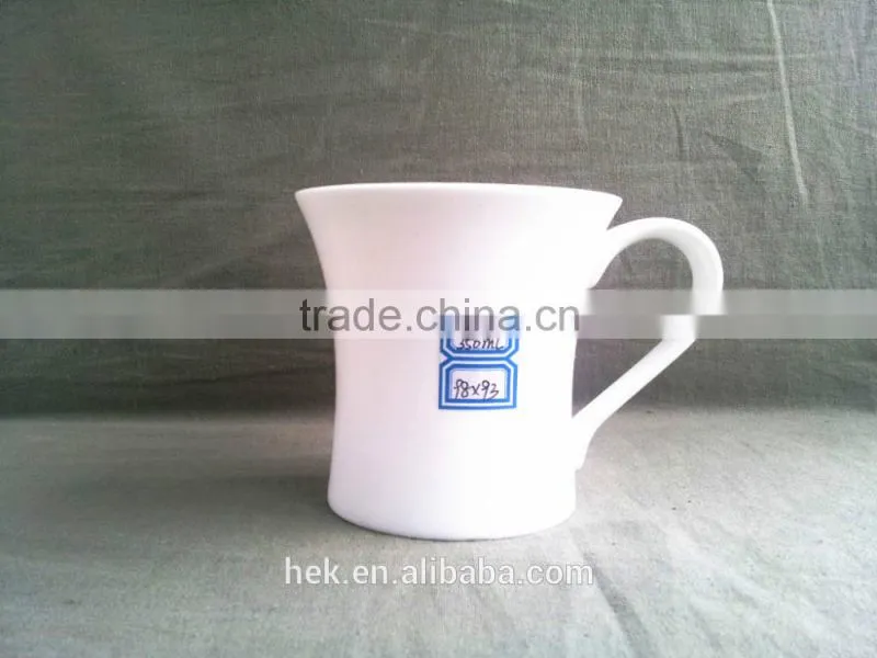 White ceramic Bone China Ceramic Coffee Mug with Handle