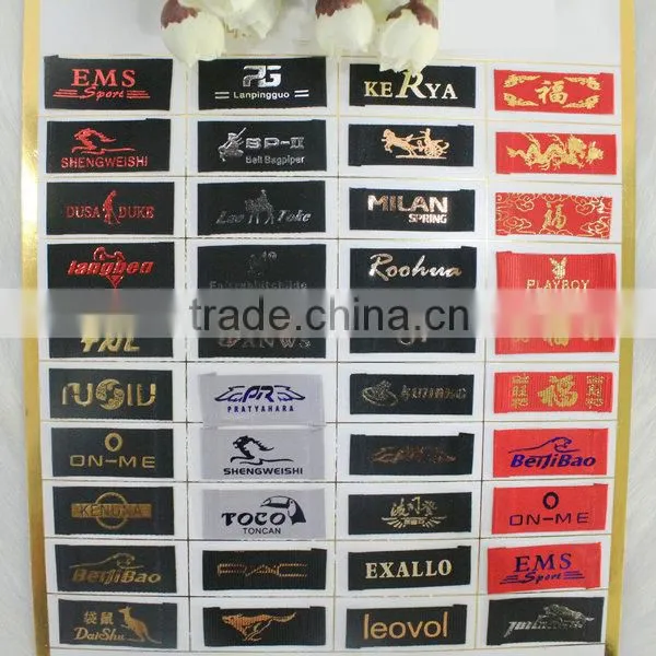 Good quality 100% polyester care label material