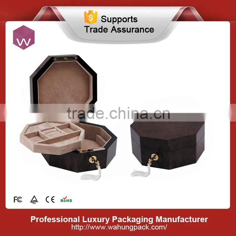 Unfinished Wood Jewelry Boxes , Custom Small Jewelry Box Drawer Handles