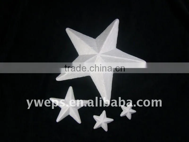 Polystyrene white Stars