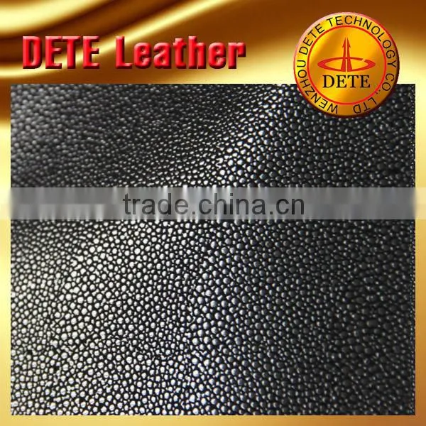 Litchi grain pu synthetic leather/faux leather/WenZhou shoes leather