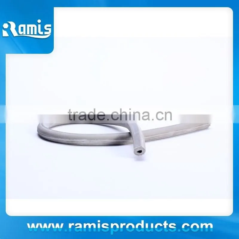 Gray extruded foam silicone rubber tube