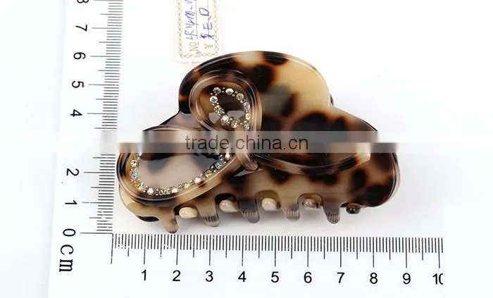 Wholesale Fashion eco-friendly acetate sheet fine plastic hair claw clips