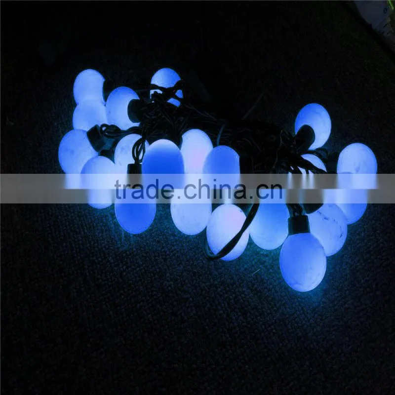 colorful string ball cluster Battery/adapter powered color changing orb pvc copper silver wired invisible rice led lights
