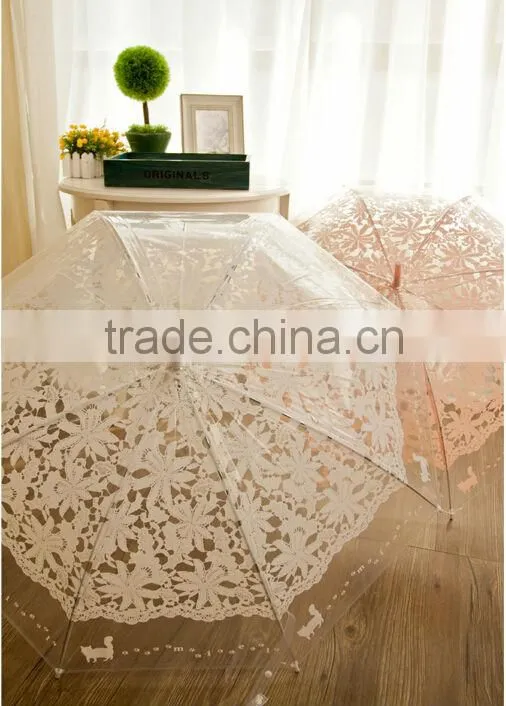 Rain transparent Umbrella Carton design kid clear umbre
