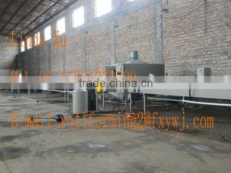 Stone coated roof tile making machine