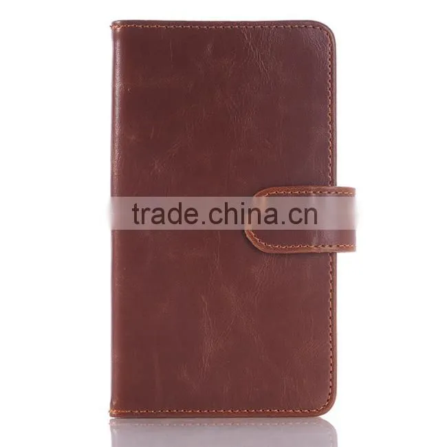 Book Style Wallet Genuine Leather Cover Case For Sony Xperia Z4