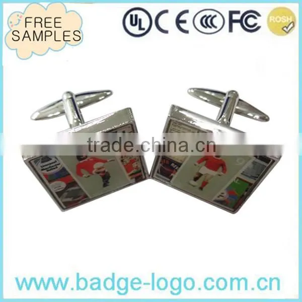 cheap custom made hard enamel fashion cufflink