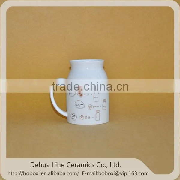 China wholesale white porcelain mug