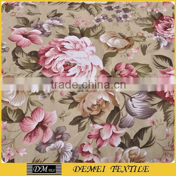 print flower canvas fabric