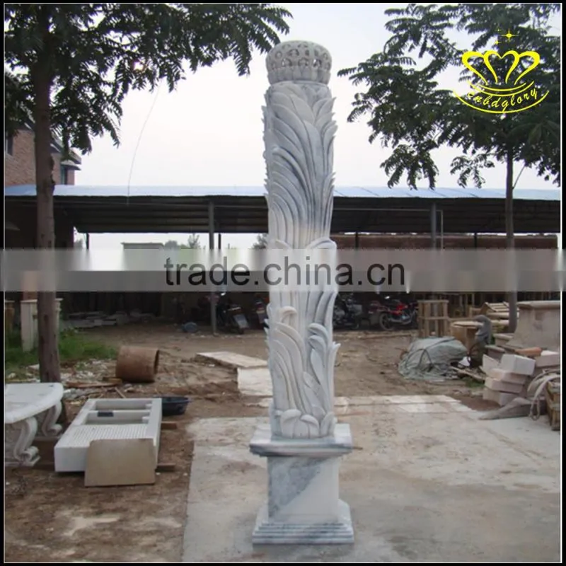 Yellow marble sculpture fireplace large complex of carve patterns or designs