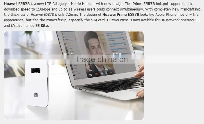 Unlock E5878 150mbps 4G LTE Router Pocket WiFi Router E5878 150Mbps LTE