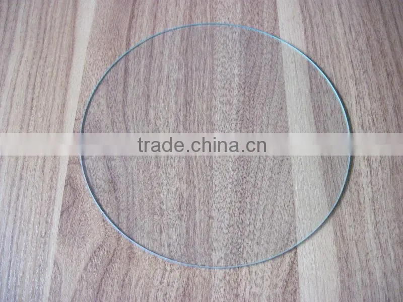 frameless round glass with hole