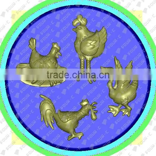 3D silicone cake decorating molds,farm birds fondant and gum paste molds,embossing molds
