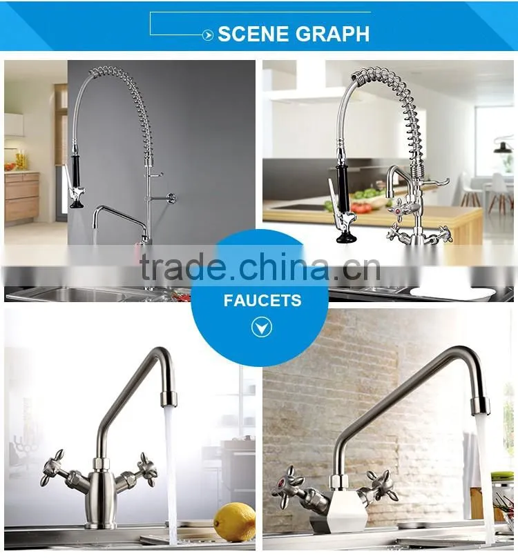 wholesale custom High Quality Commercial Pre-rinse 304 stainless steel wall mounted faucet