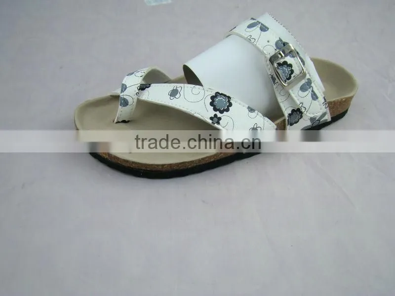 PU ladies cork slippers