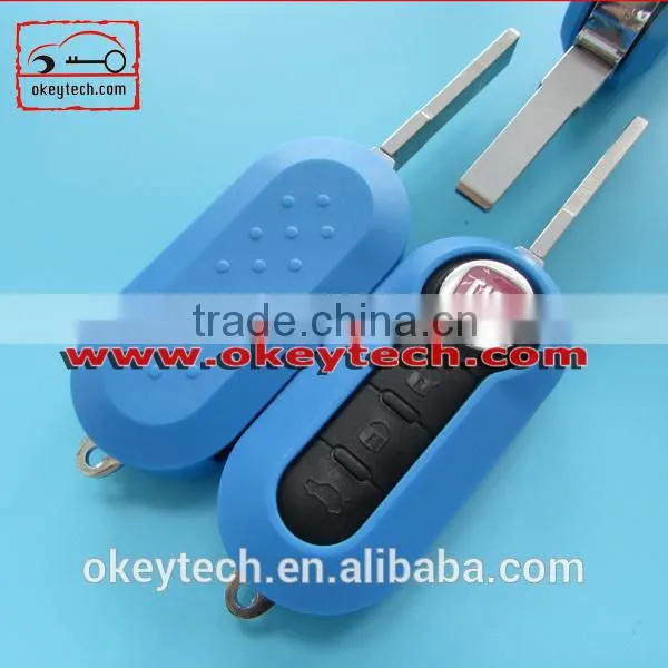 Best price fiat 500 remote key shell for shell key fiat 500 3 buttons fiat key cover for fiat 500 key cover