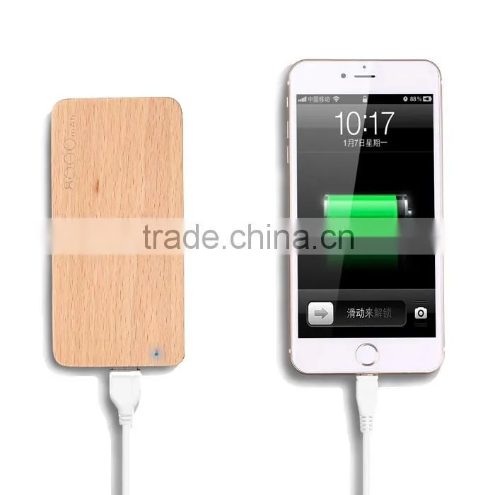 New design bamboo wooden power bank /portable powerbank with logo