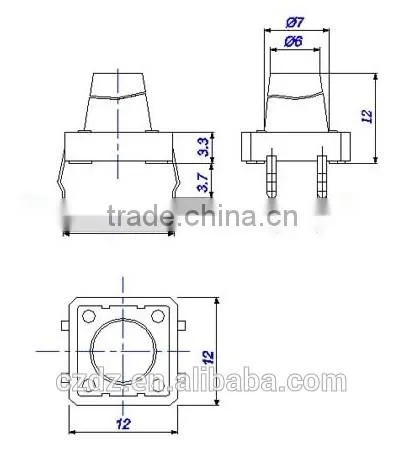 warm air blower switch/mini touch switch