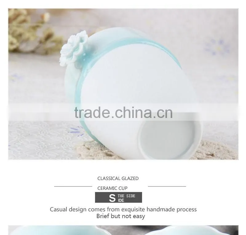 New product unusual blown and blue ceramic cups and mugs CC-C077