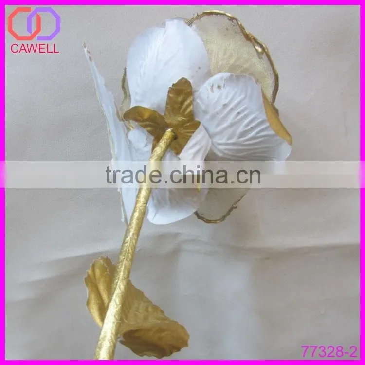 artificial gold foil rose