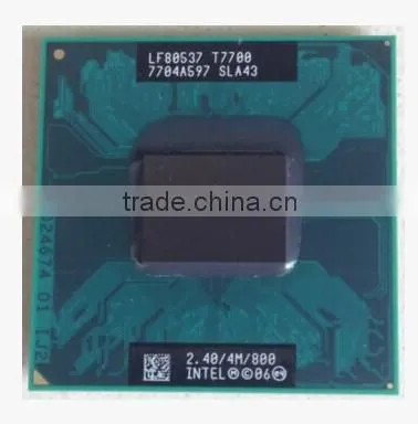 Intel Core 2 Duo Mobile T7700 2.4/4 m / 800 Intel core 2 duo original laptop CPU965 board for upgrading