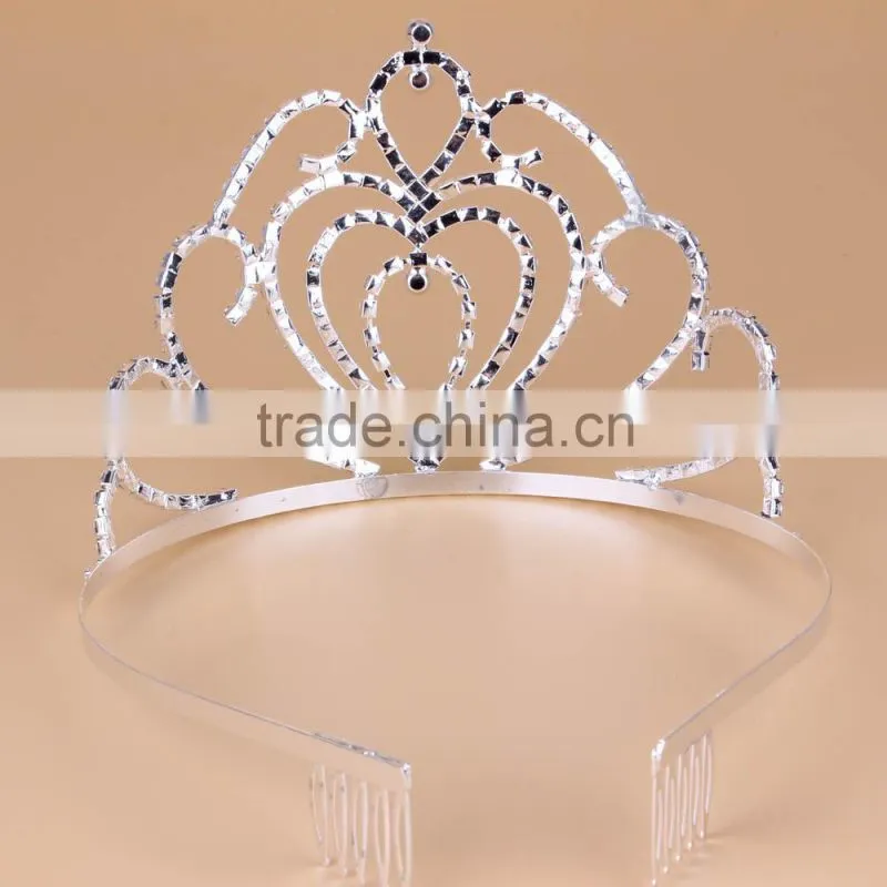 Popolar crystal princess tiaras fashion wedding crown