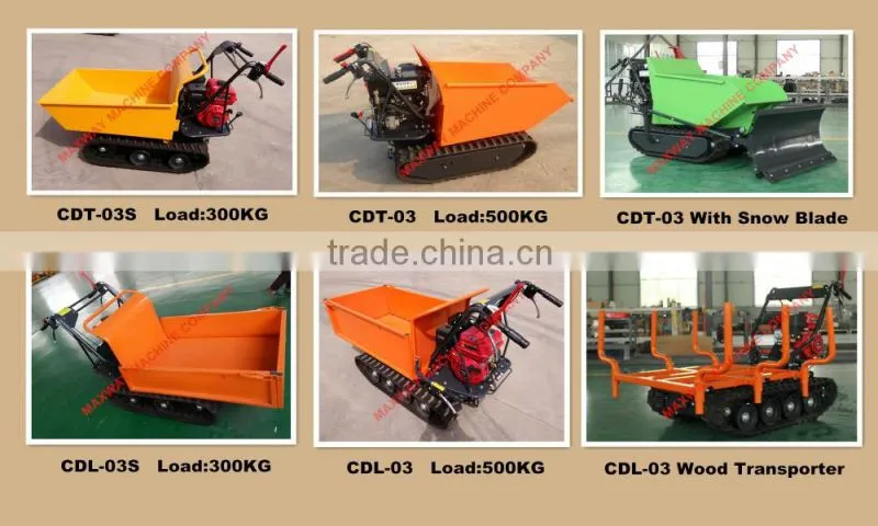 Small Farm Garden Crawler Track Cart , CE / ISO / SGS , Model: CDT03