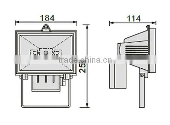 IP44 R7s 78mm Halogen Lamp 150w DJ-H101