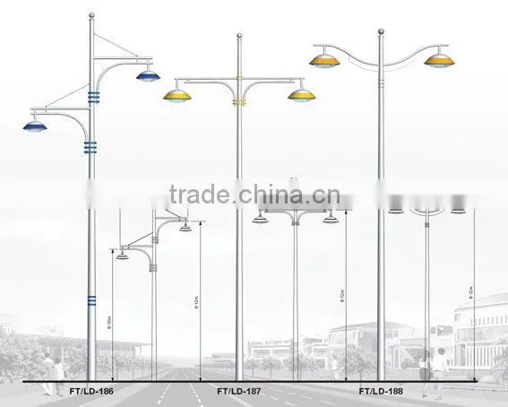 both arms street lighting pole