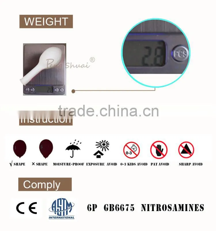 2015 high quality christmas decoration latex balloon
