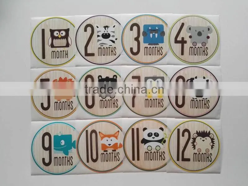 Fancy baby boy belly milestone stickers