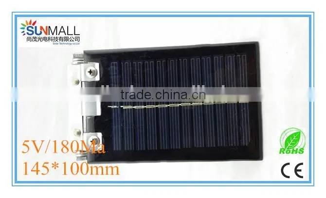 Mini Solar Panel with Iron Shelf 5V/180Ma