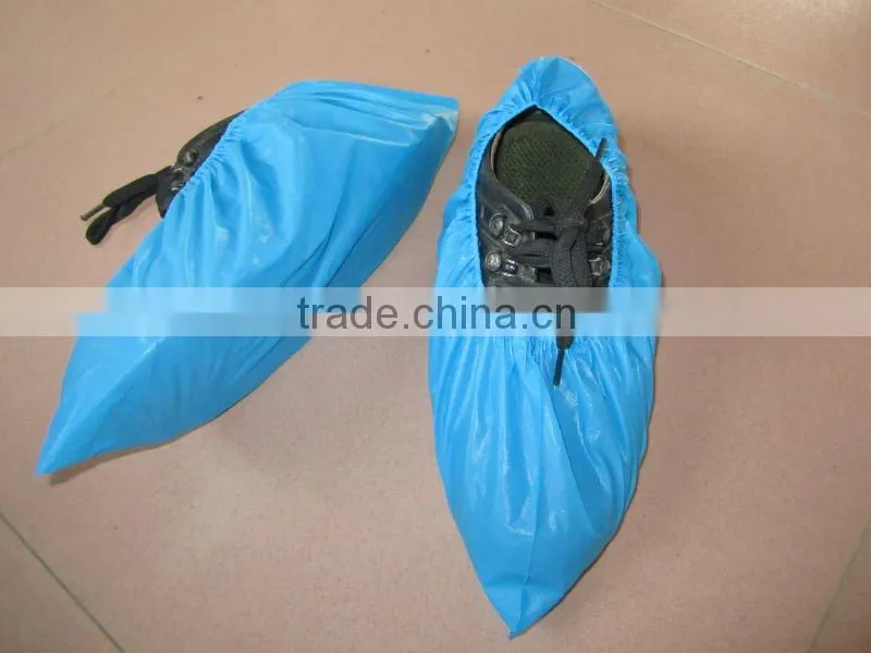 Disposable plastic medical CPE shoe covers