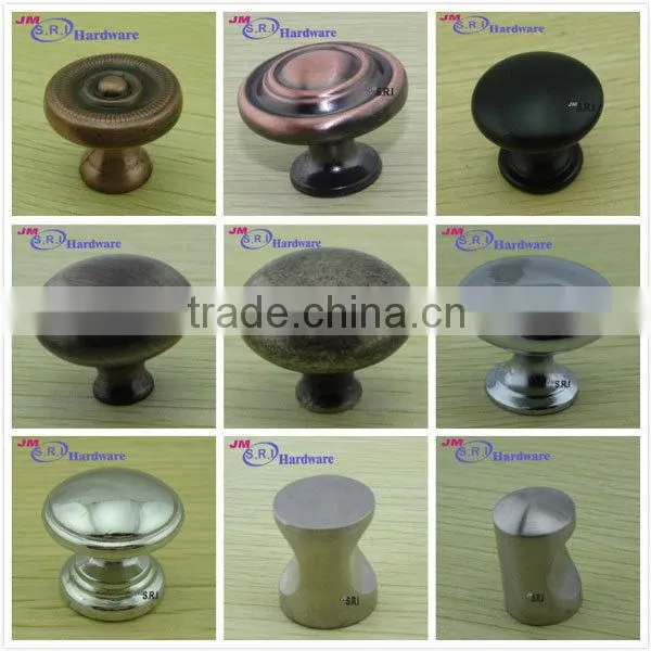 Popular classical black color zinc alloy mini drawer knobs
