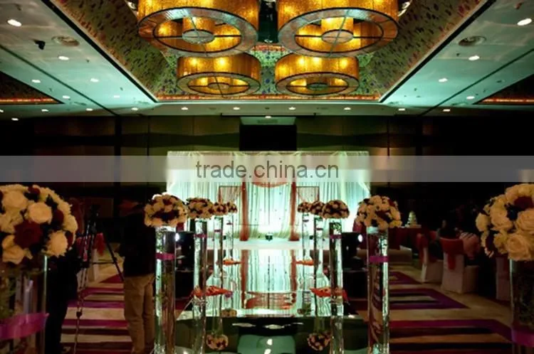 luxury high quality transparent acrylic customized tubes for wedding wholesale
