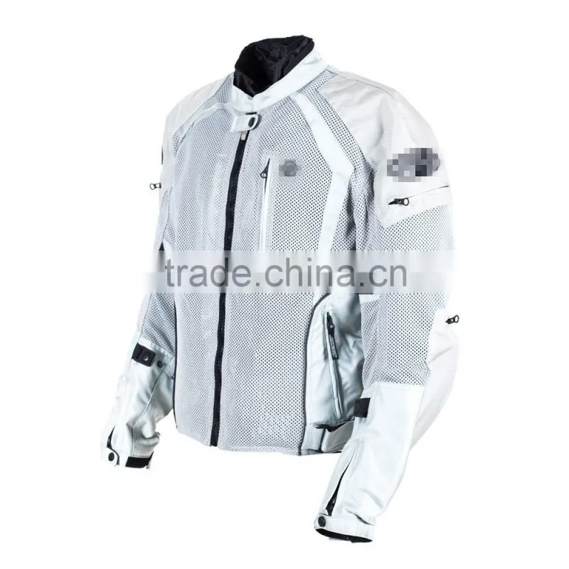 high quality men's hardmesh motorcycle jacket factory