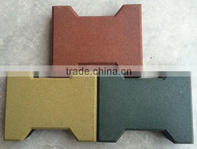 QINGDAO 7KING sound absorption sidewalk/stable rubber tiles paver mat